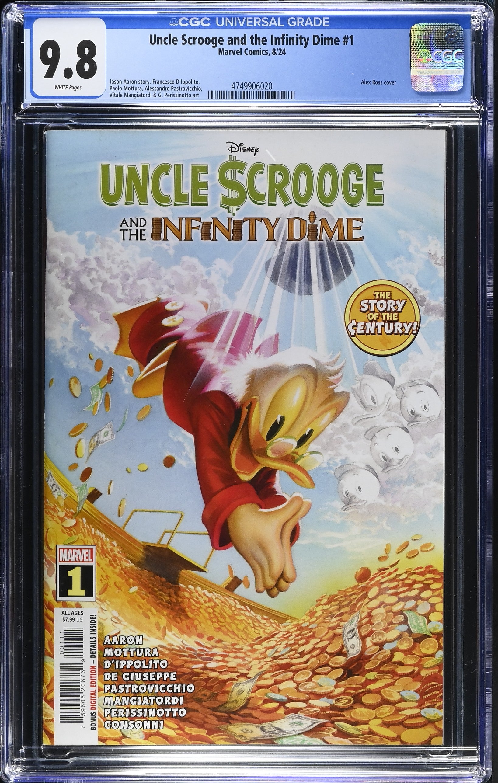 Uncle Scrooge and the Infinity Dime #1 CGC 9.8