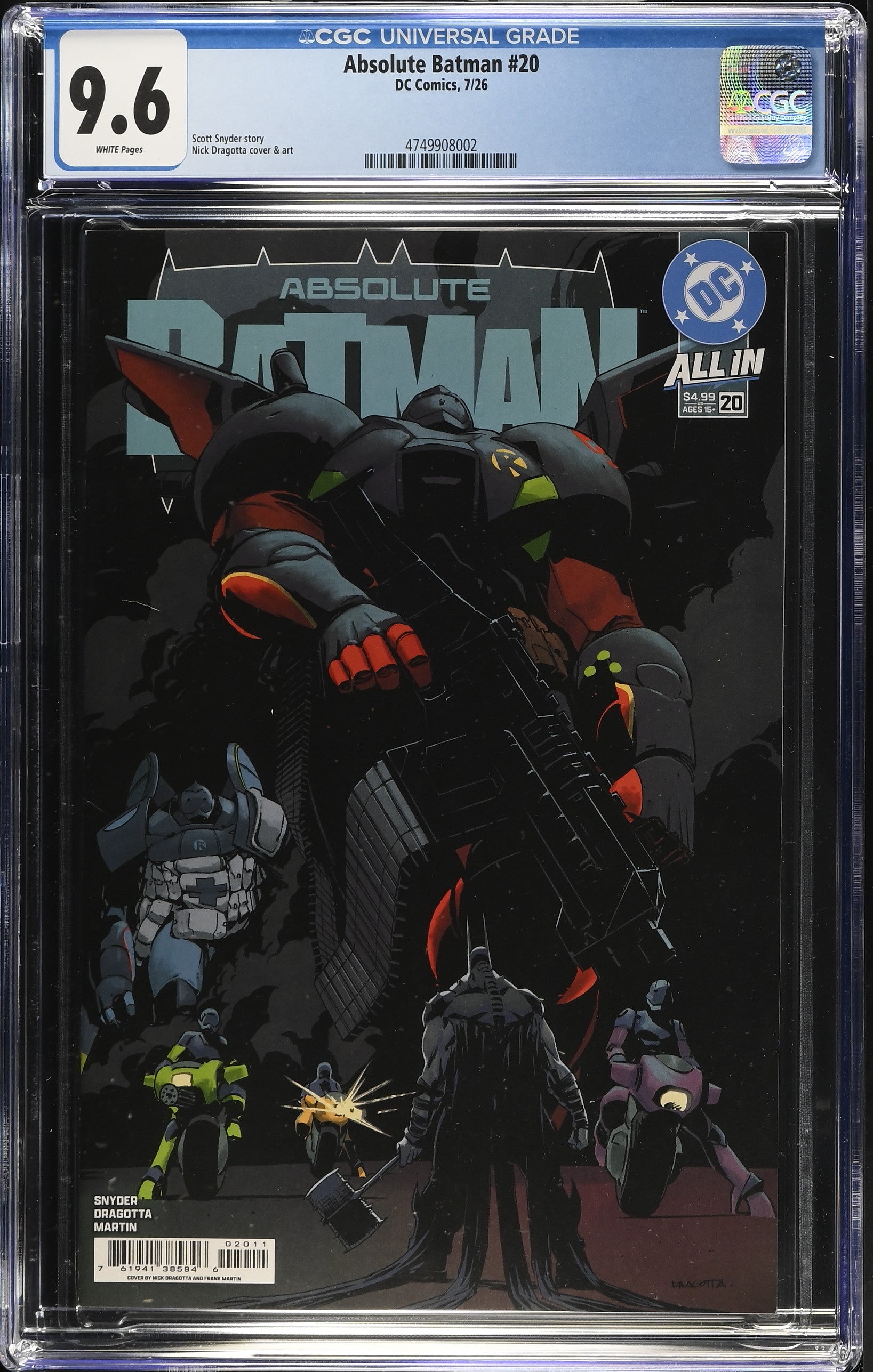 Absolute Batman #20 Cover A CGC 9.6