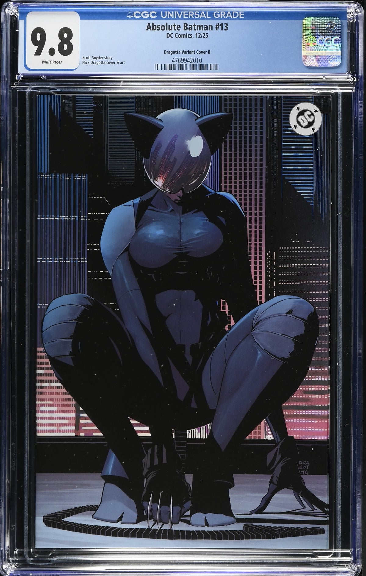 Absolute Batman #13 Cover I Nick Dragotta Virgin Card Stock 1:50 Ratio Variant CGC 9.8
