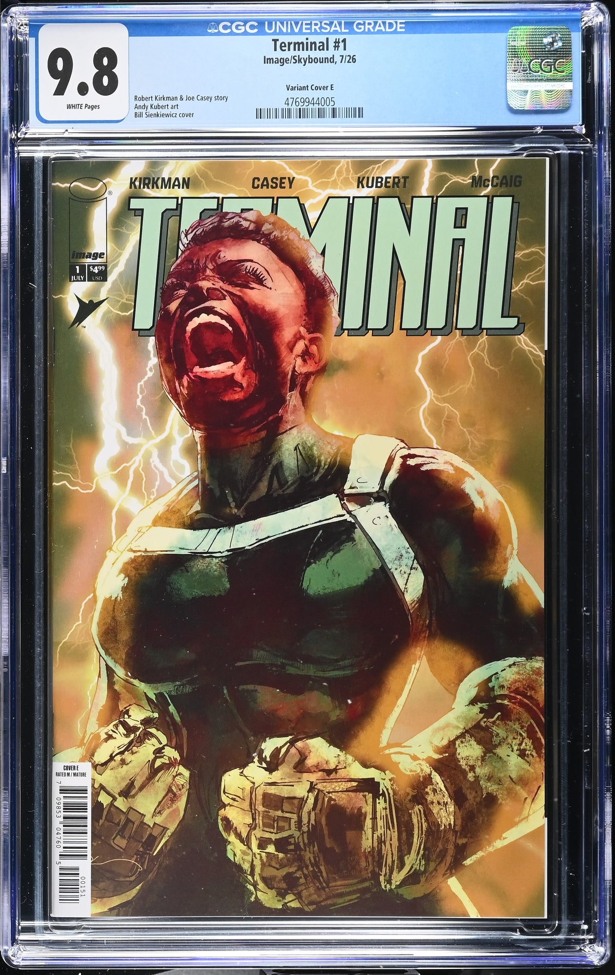 Terminal #1 Cover E 1:25 Bill Sienkiewicz Variant CGC 9.8