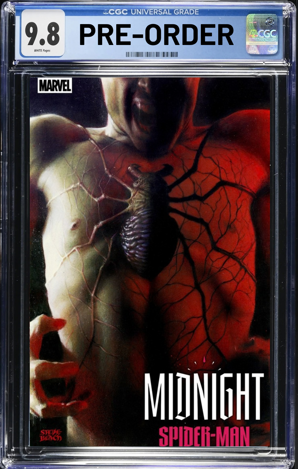 Midnight Spider-Man #1 2nd Printing Steve Beach Uncloaked CGC 9.8 *PRE-ORDER*