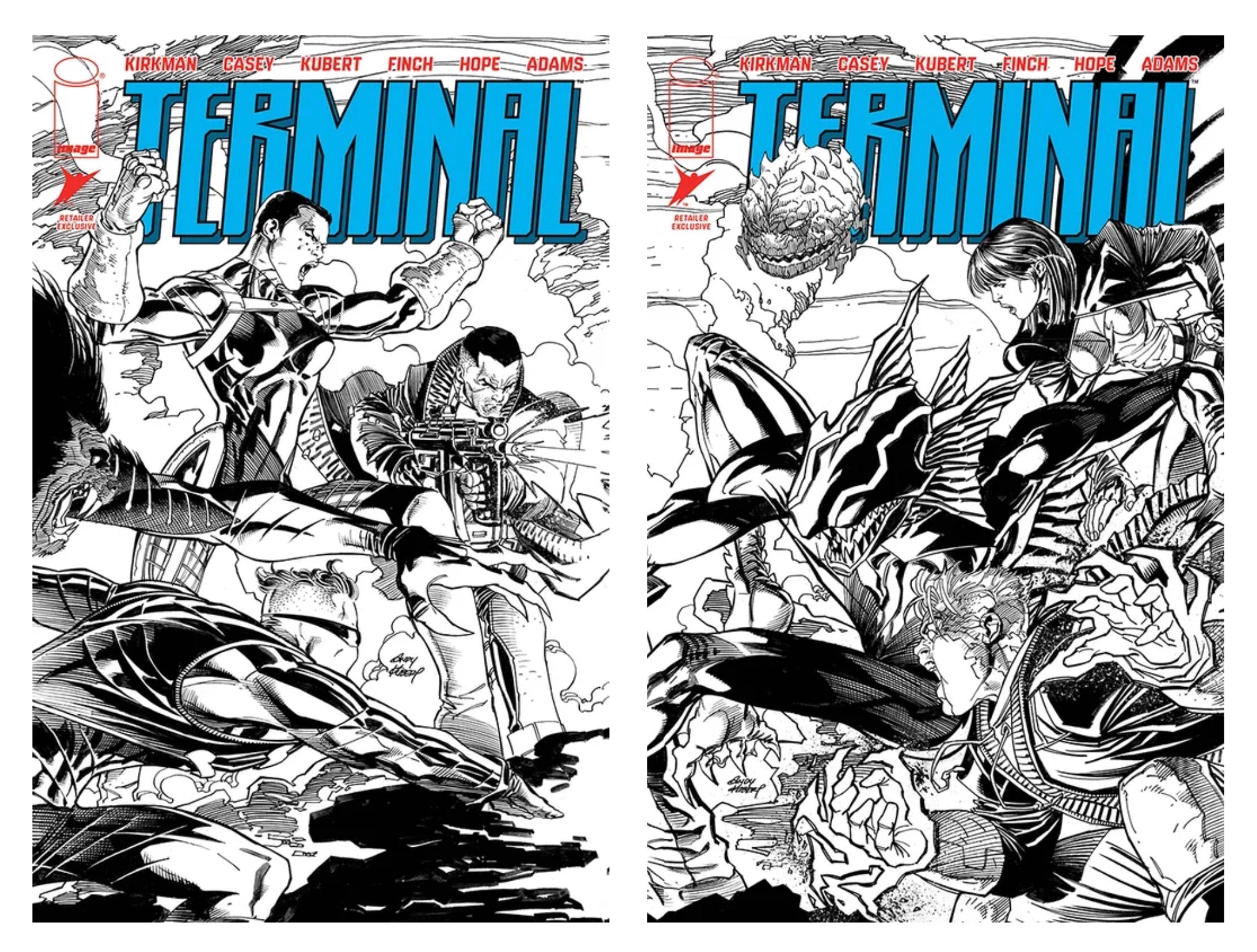 Terminal #1 Ashcan Retailer Exclusive Connecting Wraparound Covers Set