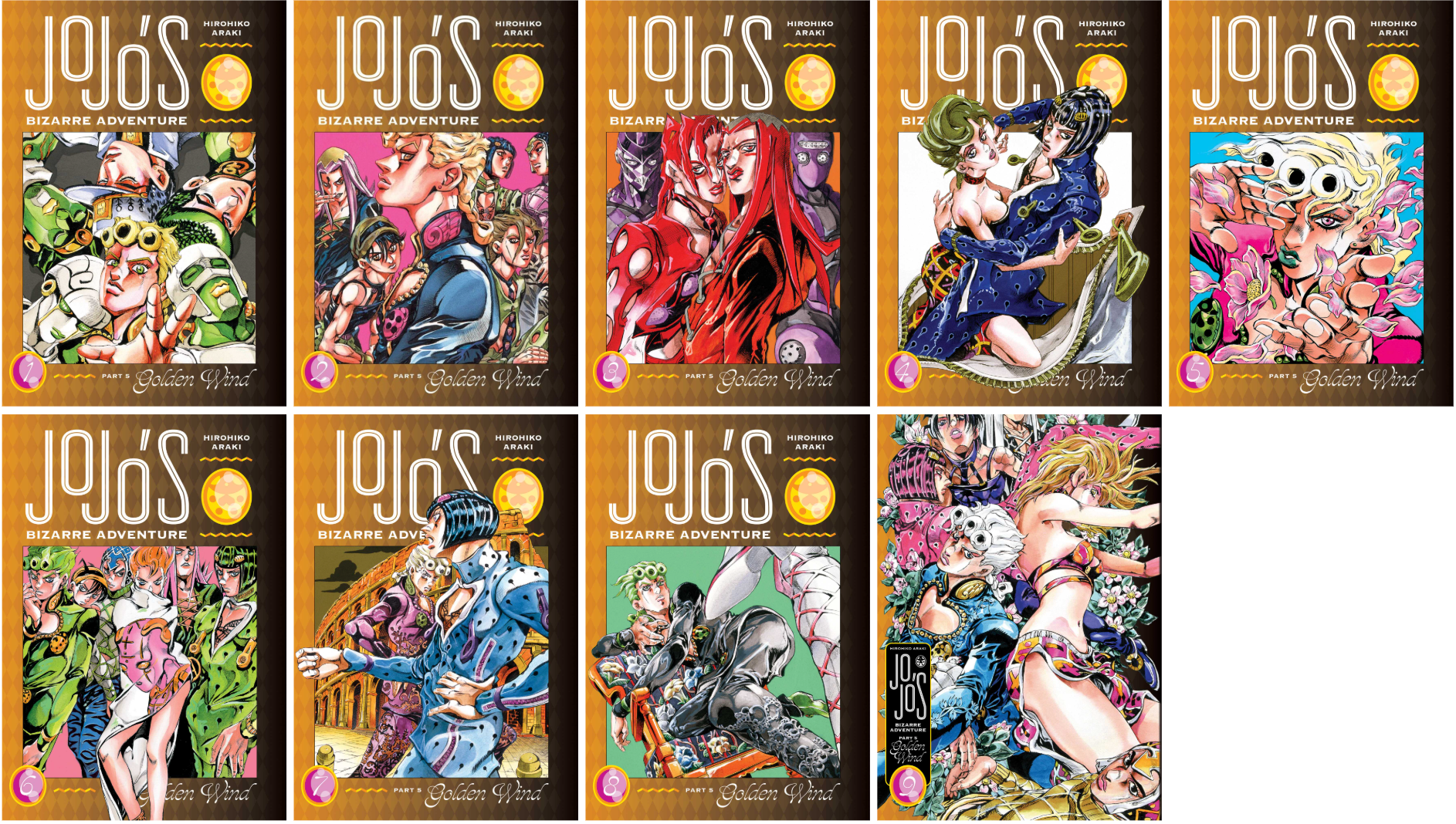 JoJo's Bizarre Adventure: Part 5 Golden Wind HC Bundle (Complete)