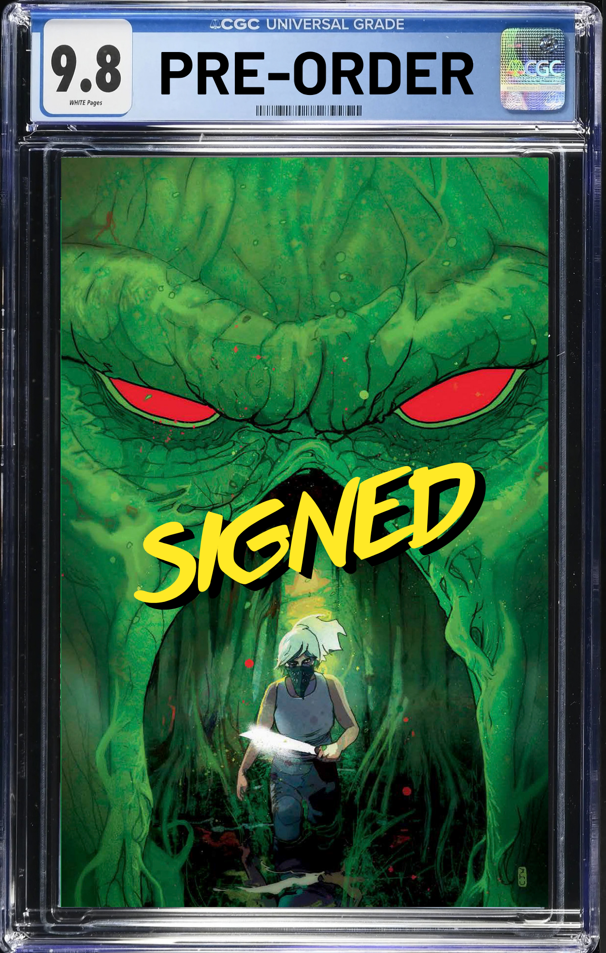 Swamp Thing Is Killing The Children #1 Walt’s Comic Shop Exclusive Virgin Foil Cover LIM 250 AUTHENTICATED AUTOGRAPH by Christian Ward CGC 9.8 *PRE-ORDER*