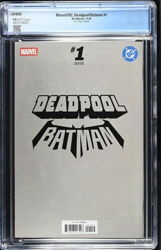 Marvel / DC: Deadpool / Batman #1 1:100 Stanley 'Artgerm' Lau Virgin Variant CGC 9.4