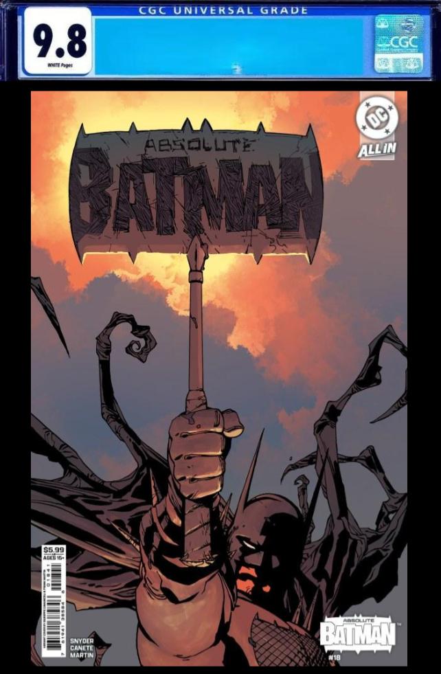 Absolute Batman #18 Cover D Giuseppe Camuncoli Variant CGC 9.8 *PRE-ORDER*