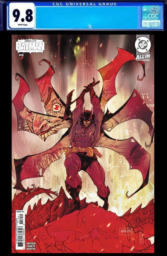 Absolute Batman #18 Cover E 1:25 Carmine Di Giandomenico Variant CGC 9.8 *PRE-ORDER*