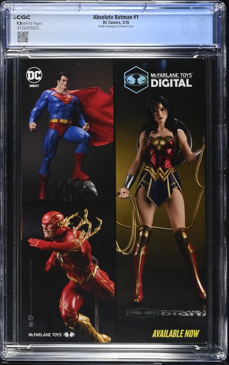 Absolute Batman 1 10th Print Cover B InHyuk Lee Card Stock Variant CGC 9.8 - Walt's Comic Shop