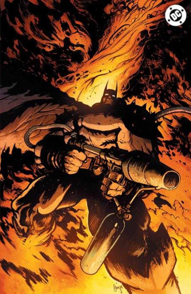 Absolute Batman 2025 Annual 1 (One Shot) 2nd Print Cover D Daniel Warren Johnson Flamethrower Foil Variant - Walt's Comic Shop
