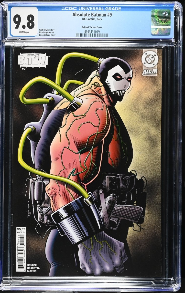 Absolute Batman 9 Cover F Brian Bolland Card Stock Variant CGC 9.8 - Walt's Comic Shop