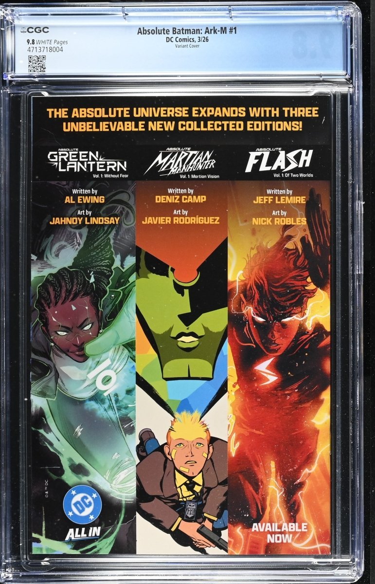 Absolute Batman: Ark M Special 1 Cover B Javier Rodríguez Variant CGC 9.8 - Walt's Comic Shop