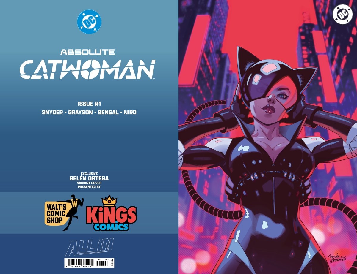 Absolute Catwoman 1 Walt's Comic Shop & Kings Comics Exclusive Belén Ortega Virgin Foil Cover *PRE - ORDER* - Walt's Comic Shop