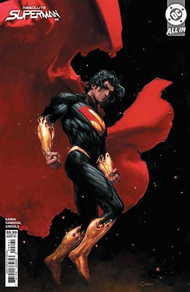 Absolute Superman 8 Cover B Clayton Crain Card Stock Variant - Walt's Comic Shop