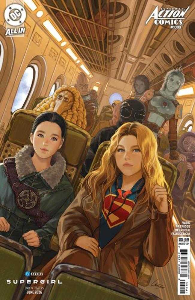 Action Comics 1099 Cover D Lesley Leirix Li Supergirl Movie Card Stock Variant (The Reign Of The Superboys) - Walt's Comic Shop