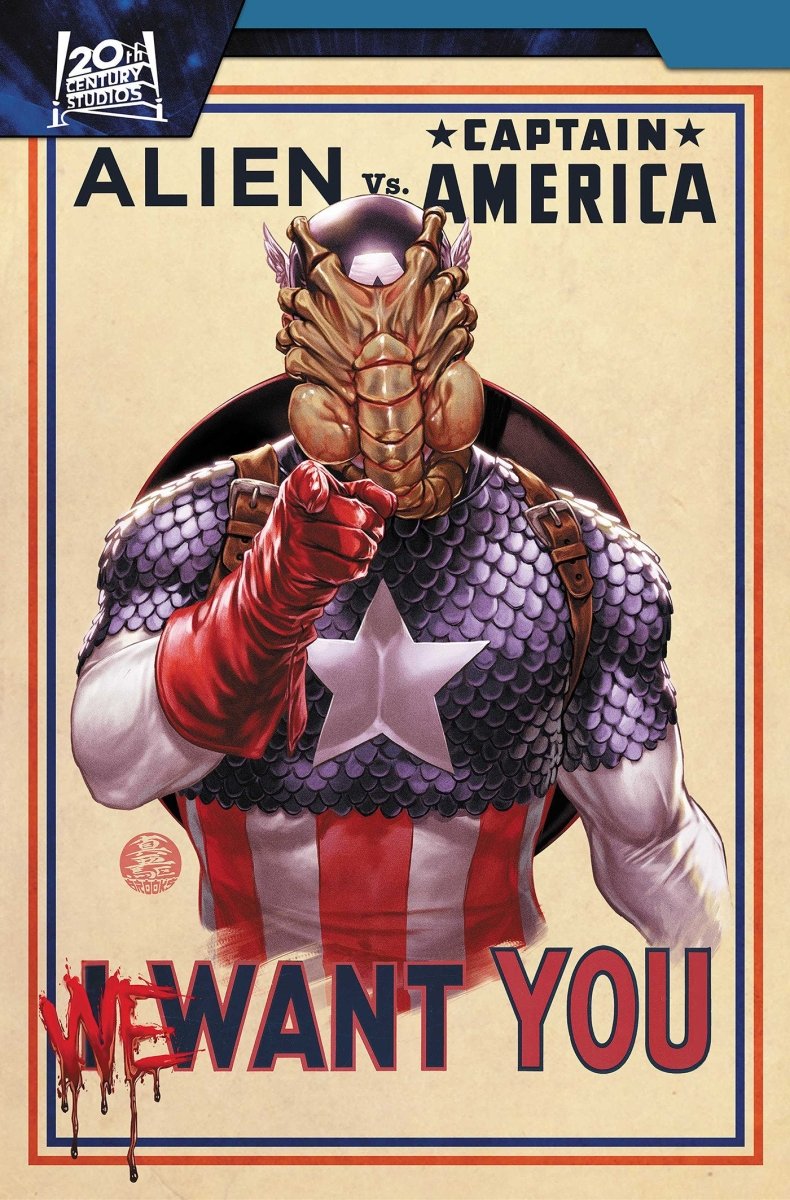 Alien vs. Captain America TP *PRE - ORDER* - Walt's Comic Shop