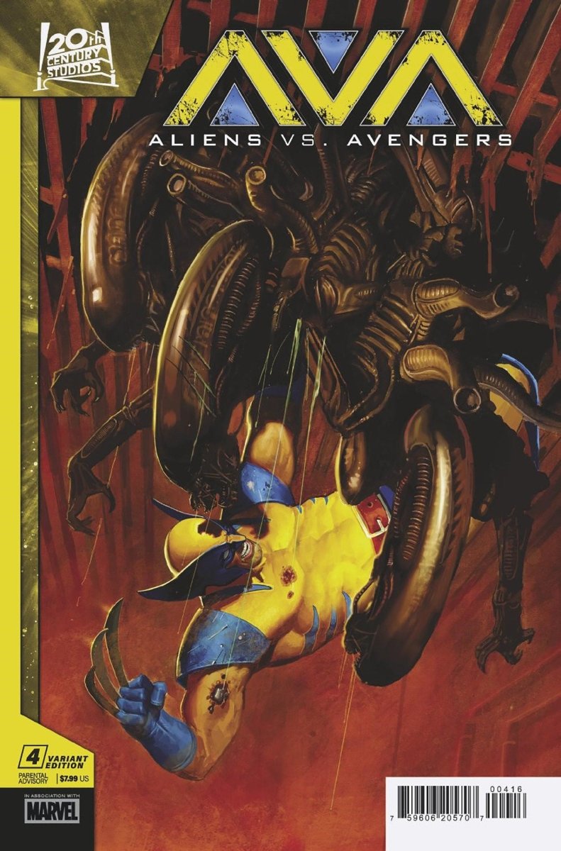 Aliens vs Avengers 4 (Of 4) 1:25 Ratio Variant Edition Em Gist Variant - Walt's Comic Shop