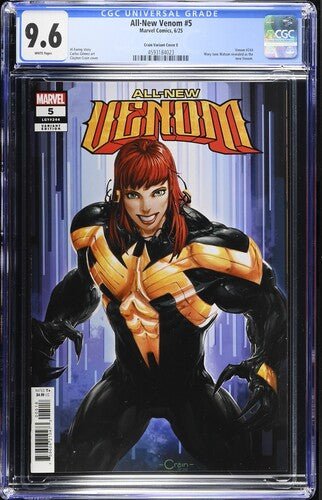 All - New Venom 5 One per Store Crain Variant Cover E CGC 9.6 - Walt's Comic Shop