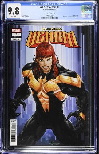 All - New Venom 5 One per Store Crain Variant Cover E CGC 9.8 - Walt's Comic Shop