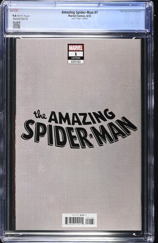 Amazing Spider - Man 1 1:100 Greg Land Virgin Variant CGC 9.8 - Walt's Comic Shop