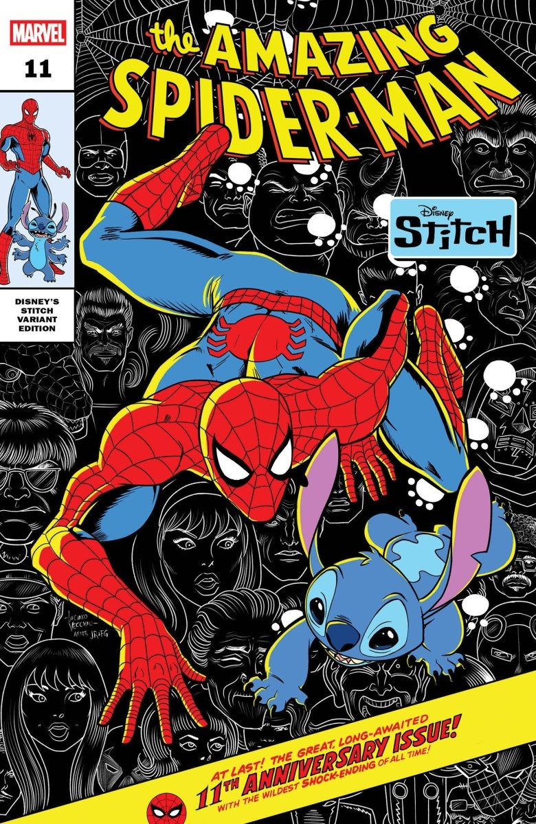 Amazing Spider Man 11 Luciano Vecchio Disney Stitch Variant - Walt's Comic Shop