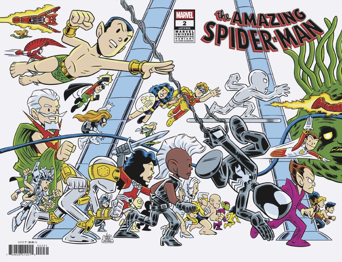 Amazing Spider - Man #2 Chris Giarrusso Marvel Universe Connecting Wrap Variant L - Walt's Comic Shop