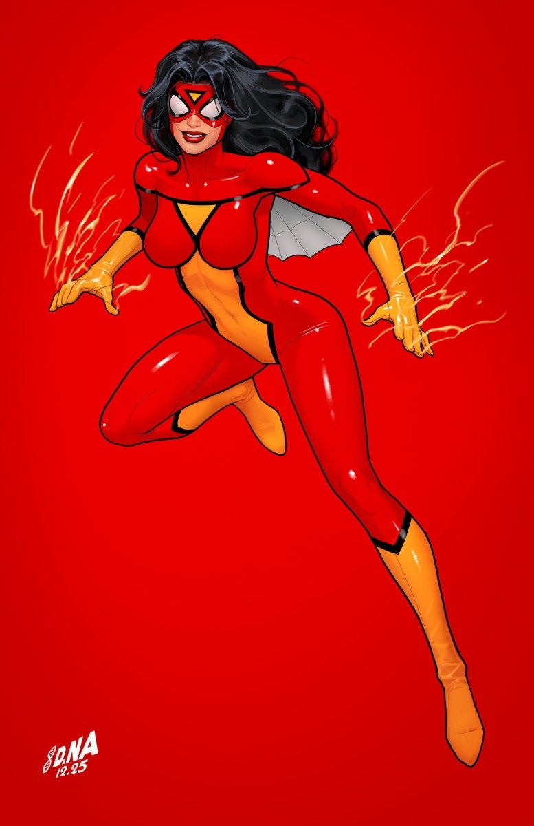 Amazing Spider - Man 22 David Nakayama Color Block Red Full Art 1:50 Ratio Variant - Walt's Comic Shop