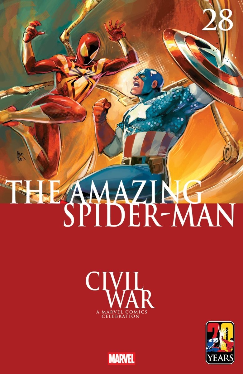 Amazing Spider - Man 28 Rod Reis Civil War Celebration Variant - Walt's Comic Shop