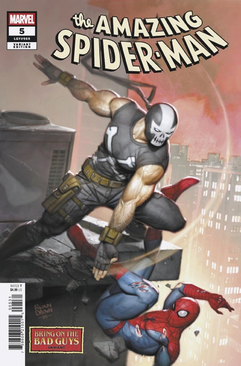Amazing Spider - Man 5 Ryan Brown Bring On The Bad Guys Variant - Walt's Comic Shop