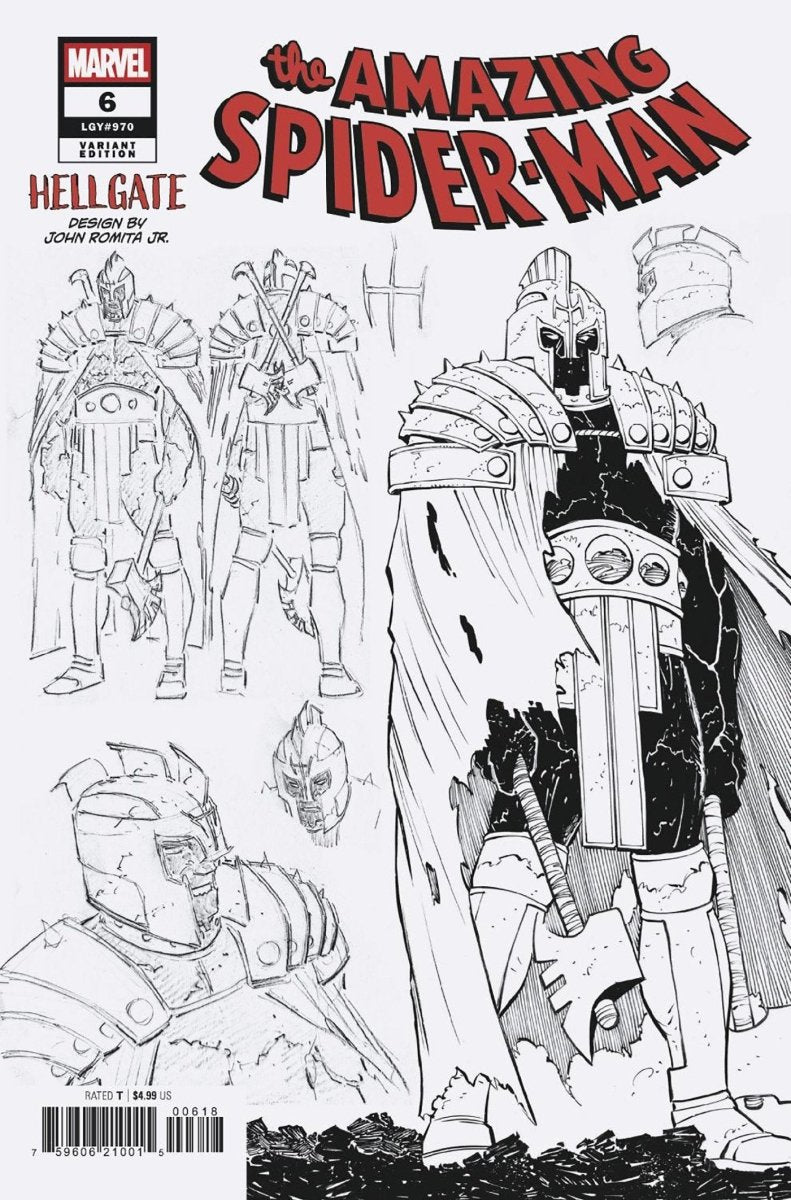 Amazing Spider - Man 6 John Romita Jr. Design 1:10 Ratio Variant - Walt's Comic Shop