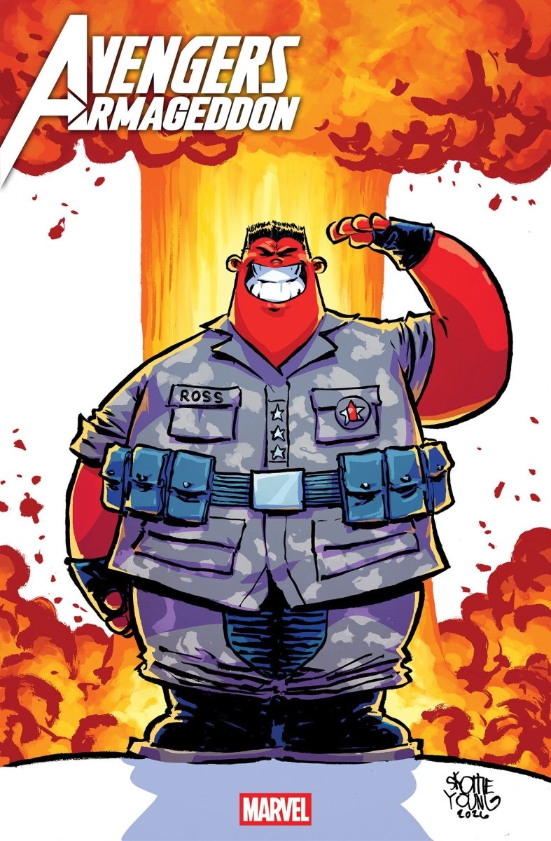 Avengers: Armageddon 1 Skottie Young Variant *one copy per customer* - Walt's Comic Shop