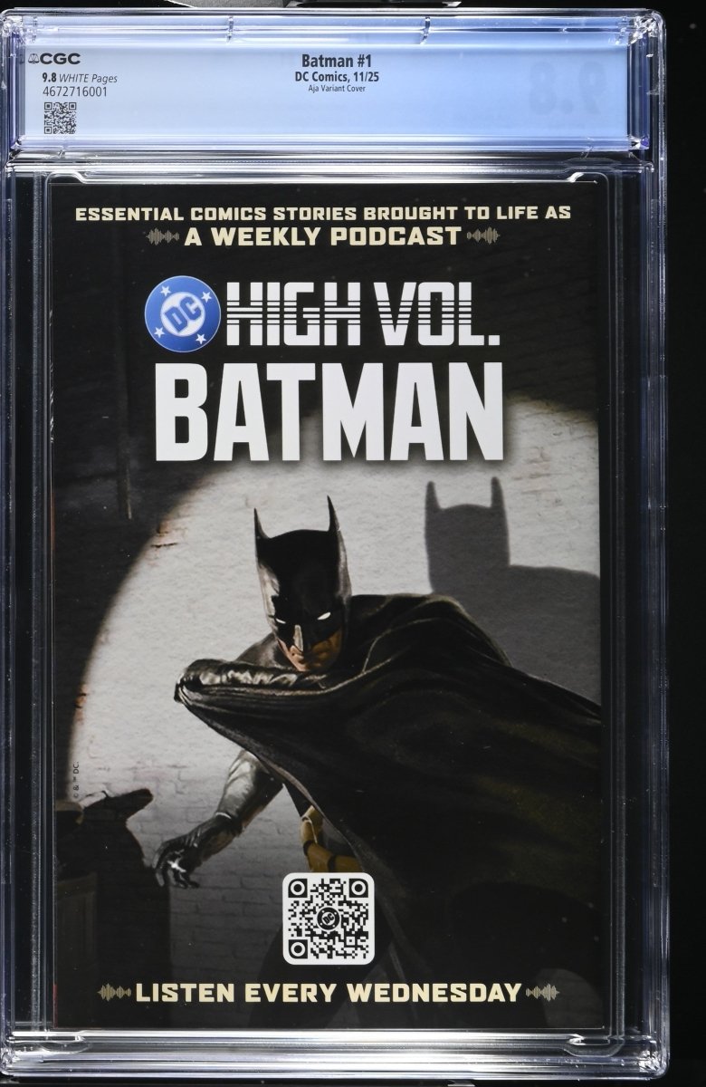 Batman 1 (2025) Cover M 1:50 David Aja Variant CGC 9.8 - Walt's Comic Shop