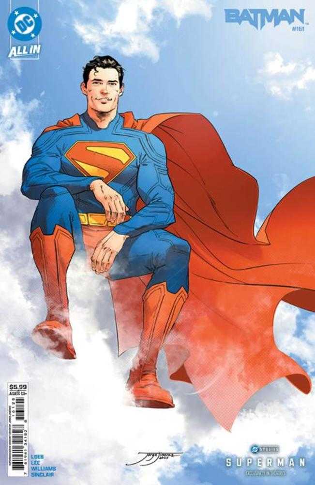 Batman 161 Cover J Jorge Jimenez Superman Movie Card Stock Variant - Walt's Comic Shop