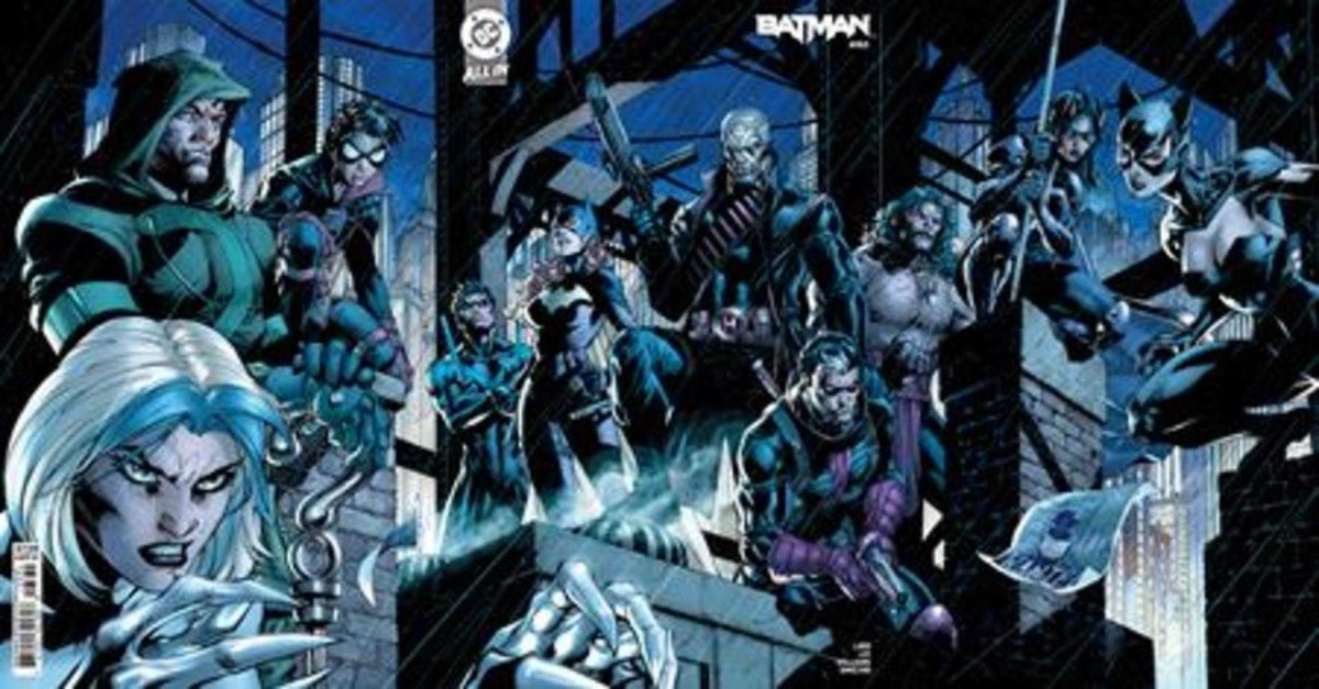 Batman 163 Cover I Jim Lee & Scott Williams Hush Connecting Gatefold Variant - Walt's Comic Shop