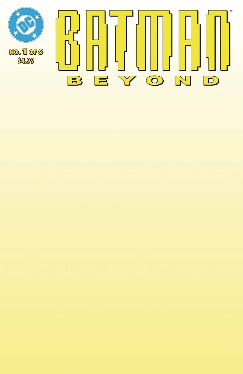 Batman Beyond 1 Facsimile Edition Cover B Blank Variant - Walt's Comic Shop