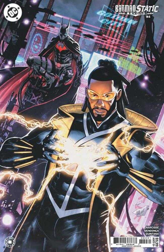 Batman Static Beyond 4 (Of 6) Cover C Lucas Meyer Card Stock Variant - Walt's Comic Shop