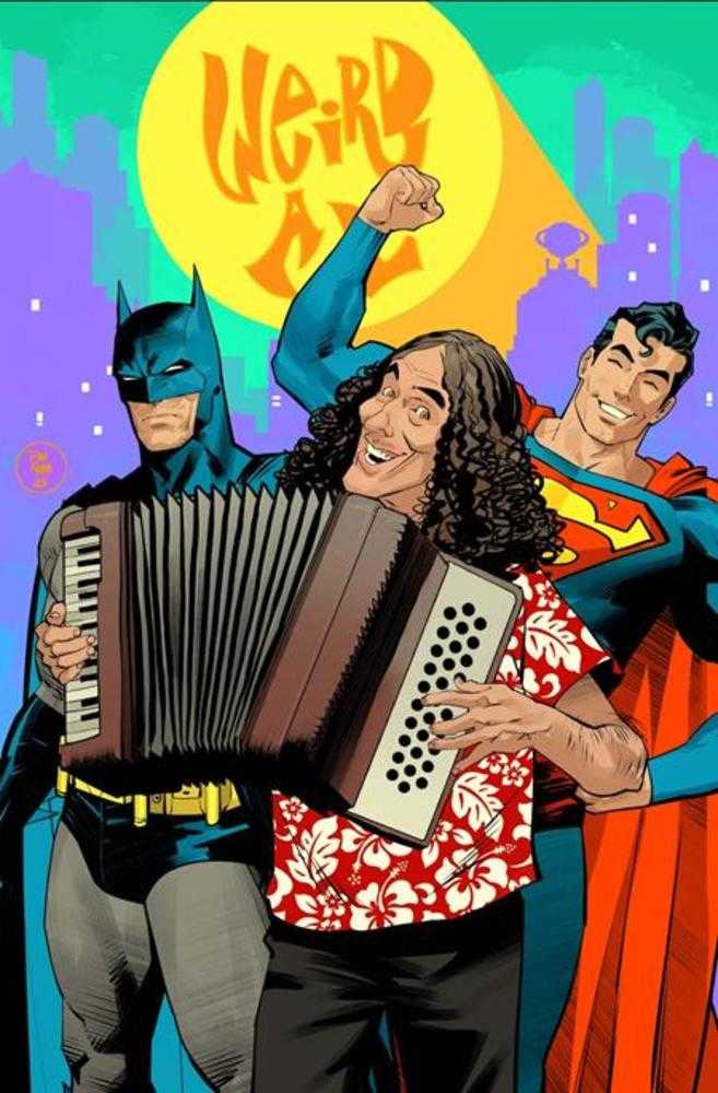 Batman Superman Worlds Finest 50 Cover G Dan Mora Weird Al Yankovic Cameo Card Stock Variant - Walt's Comic Shop