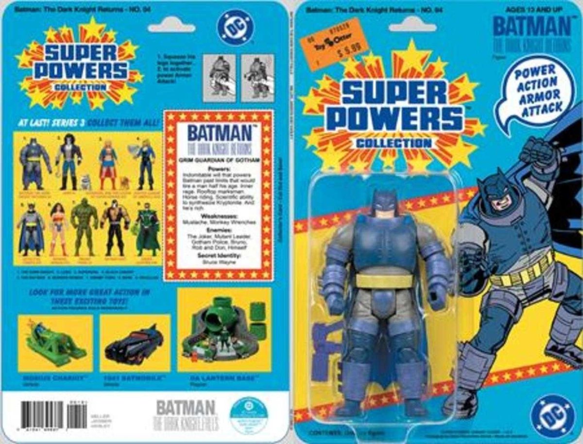 Batman The Dark Knight Returns 4 (Of 4) Facsimile Edition Cover B Jason Geyer & Alex Saviuk Dark Knight Returns Armored Super Powers Action Figure Card Stock Variant - Walt's Comic Shop