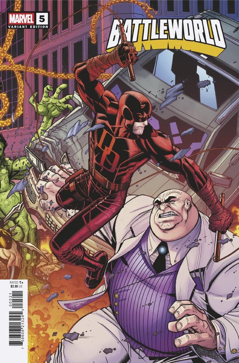 Battleworld 5 Nick Bradshaw 5 Part Connecting Variant E - Walt's Comic Shop
