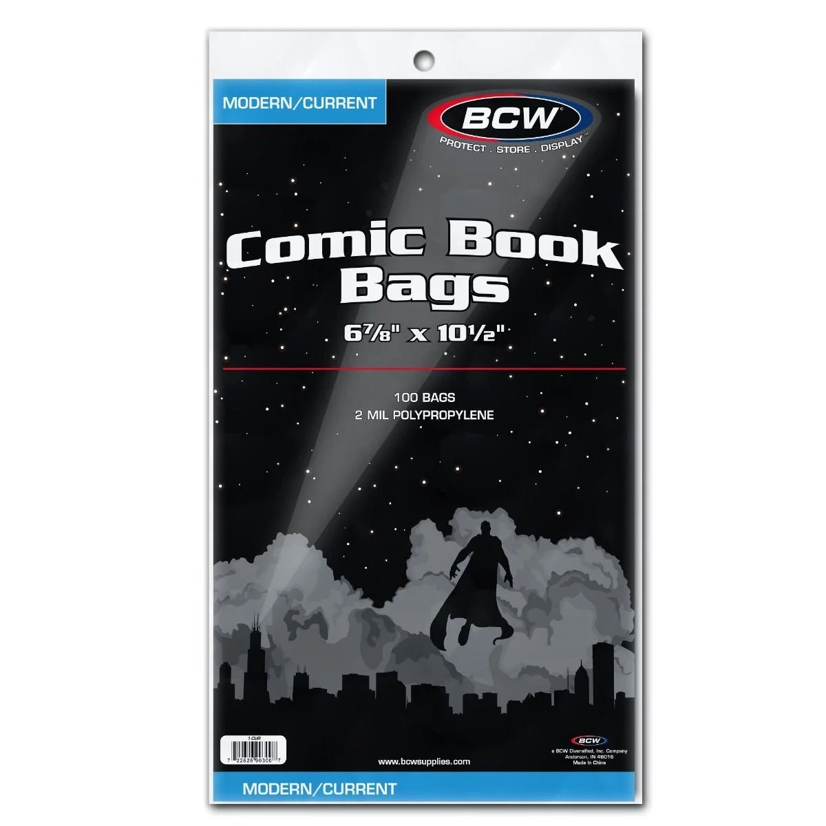 BCW Current Modern Comic Bags (Pack Of 100) - Walt's Comic Shop