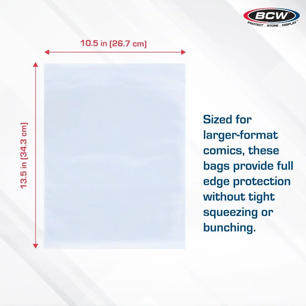 BCW Treasury Bags (Pack Of 100) — Perfect Size for bagging Omnis! - Walt's Comic Shop
