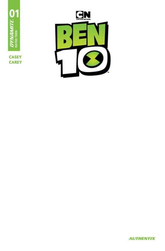 Ben 10 1 Cover F Blank Authentix Variant *one copy per customer* - Walt's Comic Shop