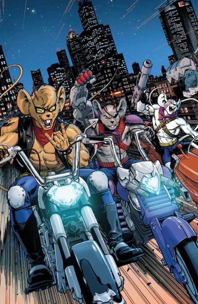 Biker Mice From Mars #1 (Of 3) Cover E 1 in 10 Inc Dustin Weaver Full Art Variant - Walt's Comic Shop