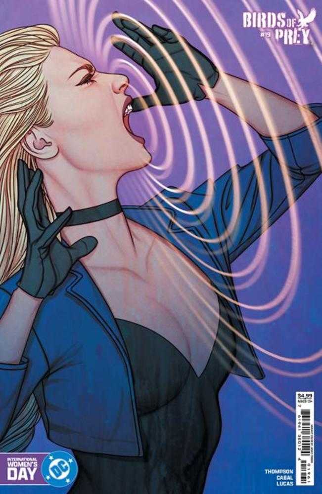Birds Of Prey #19 Cover D Jenny Frison International Womens Day Black Canary Card Stock Variant - Walt's Comic Shop