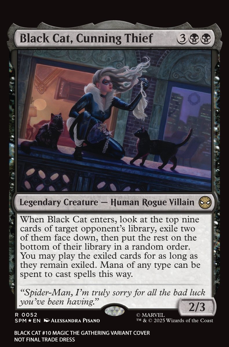 Black Cat 10 Alessandra Pisano Magic: The Gathering Variant - Walt's Comic Shop
