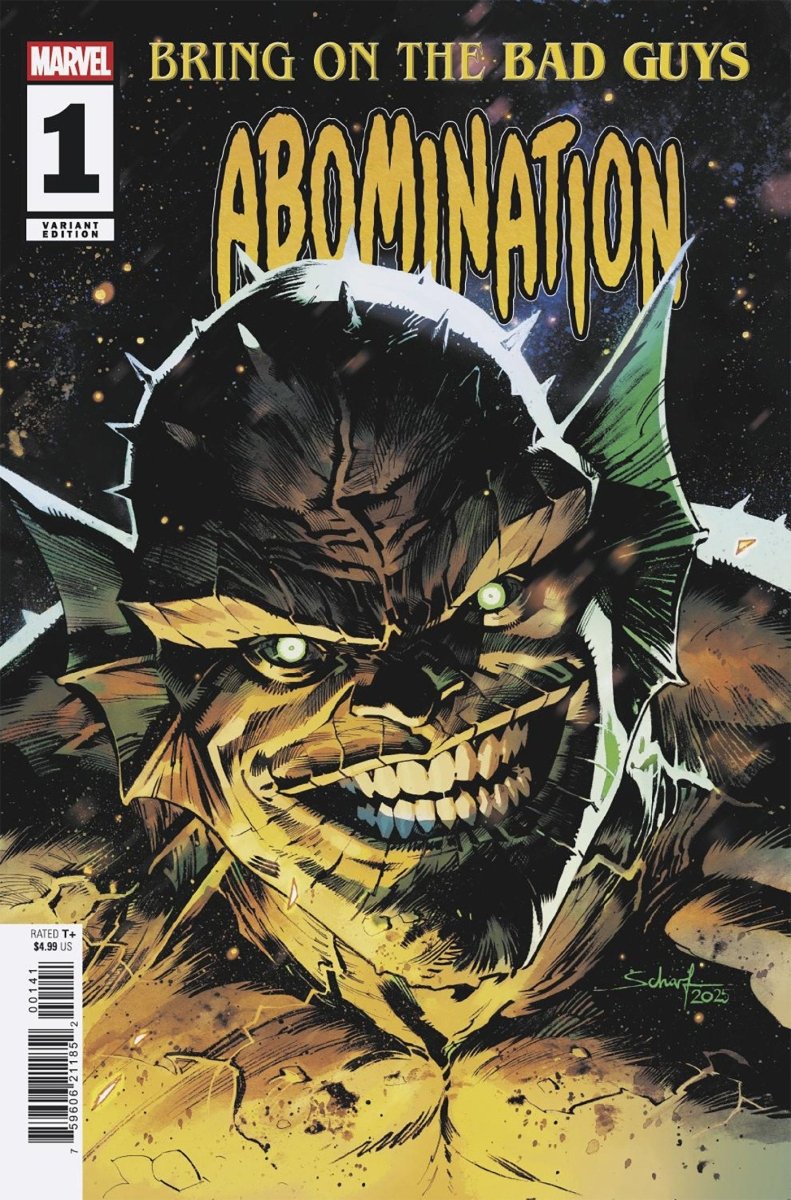 Bring On The Bad Guys: Abomination 1 Jonas Scharf Variant - Walt's Comic Shop