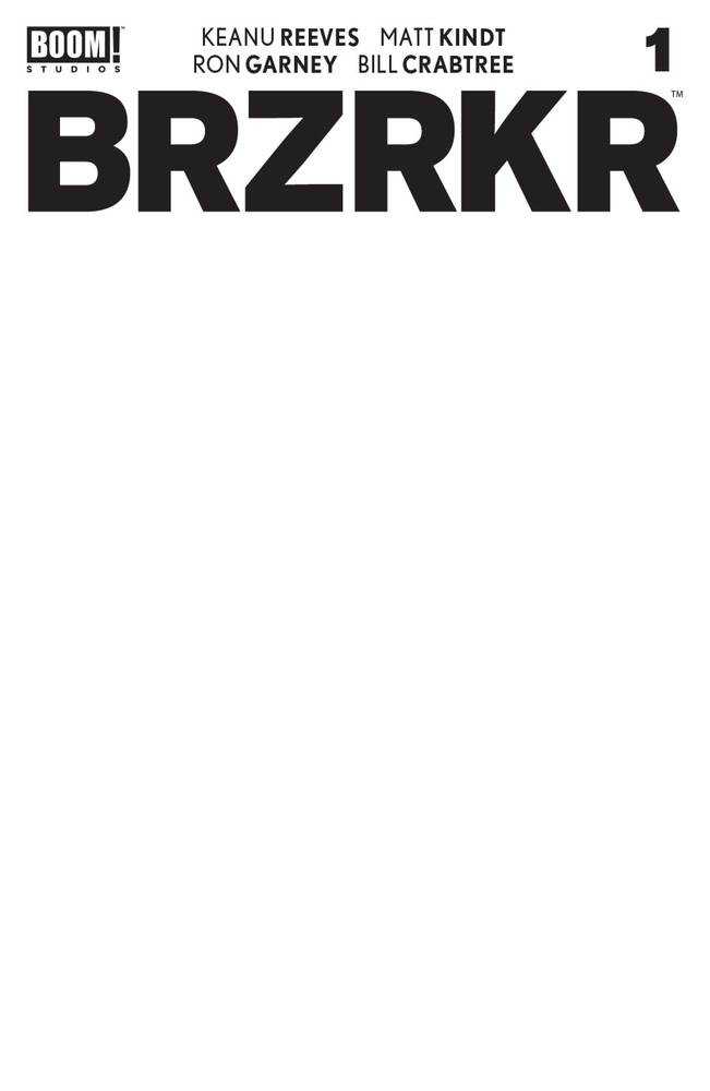 BRZRKR (Berzerker) 1 Cover E Blank Sketch Rare Variant (Mature) - Walt's Comic Shop