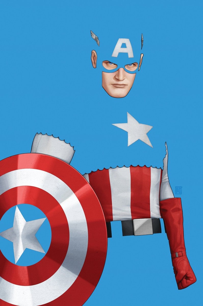 Captain America 2 John Tyler Christopher Negative Space Full Art Variant - Walt's Comic Shop