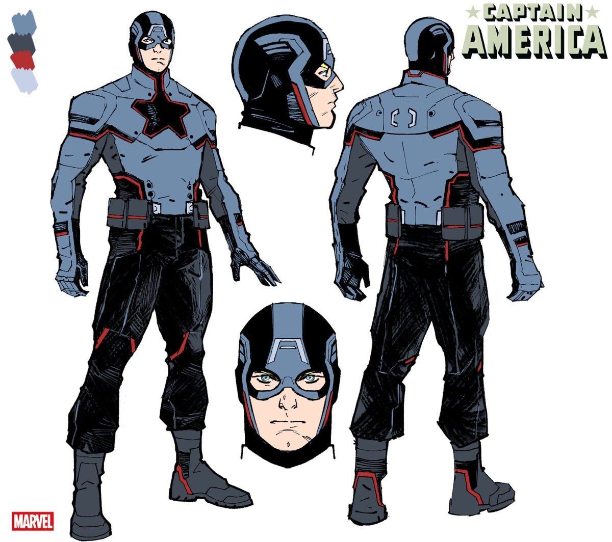 Captain America 2 Valerio Schiti Design 1:10 Ratio Variant - Walt's Comic Shop