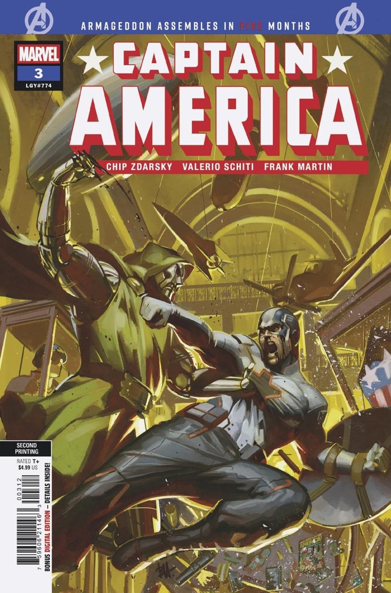 Captain America 3 Ben Harvey 2nd Printing Variant - Walt's Comic Shop
