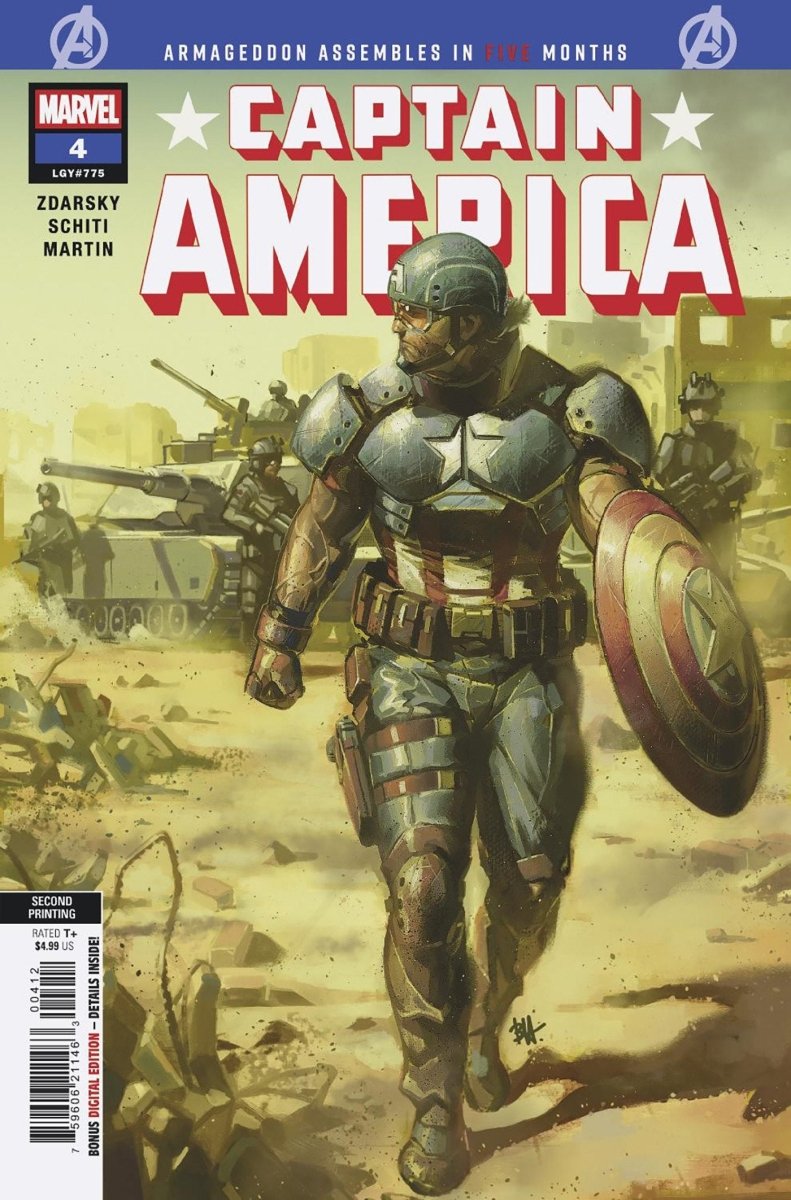 Captain America 4 Ben Harvey 2nd Printing Variant - Walt's Comic Shop